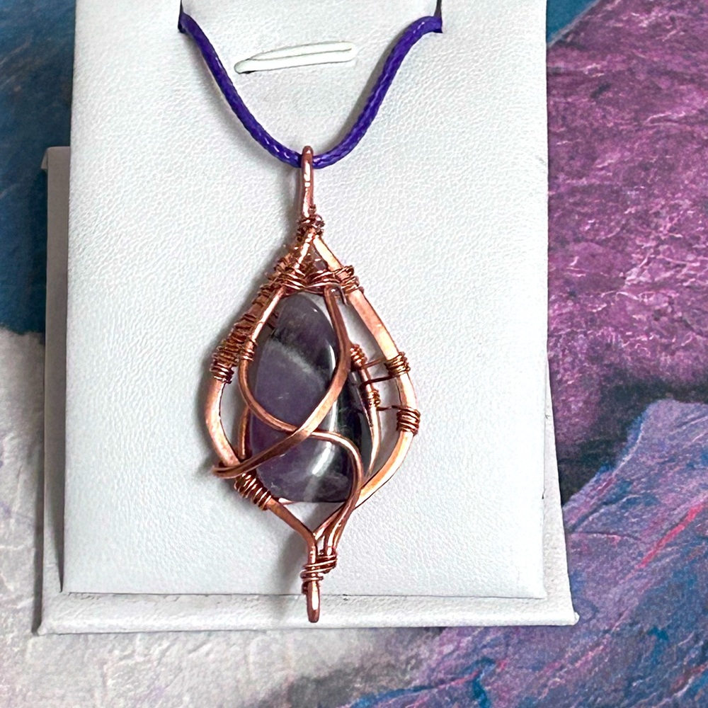 Handmade wire wrapped Copper necklace